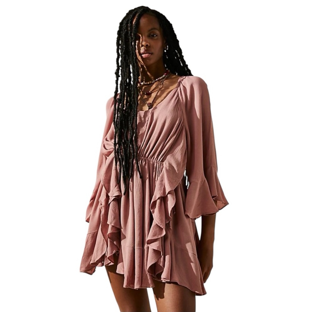 Free People The Right Decision Pink Mini Dress Size Extra Small